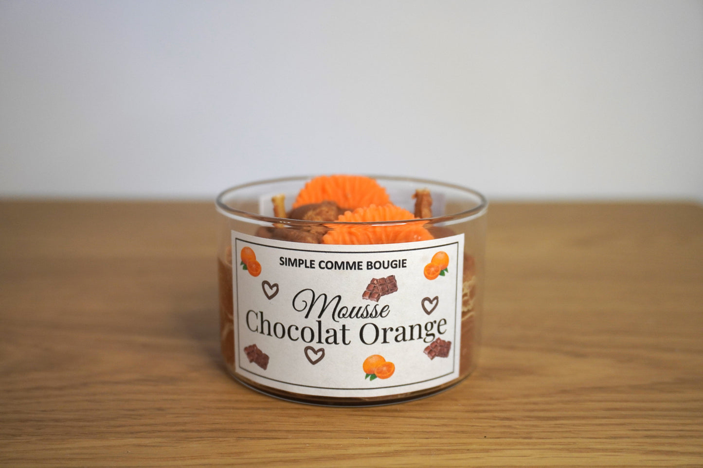 Bougie Mousse chocolat orange