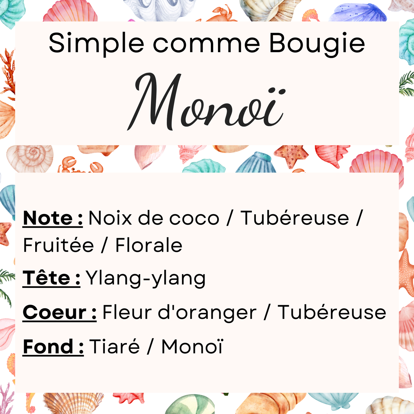 Bougie Monoï
